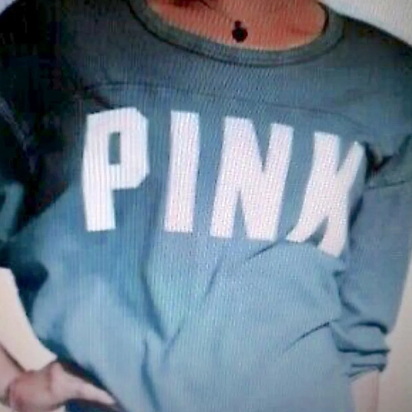 🖤 VICTORIA'S SECRET PINK Boyfriend Oversized Slub Jersey Shirt🖤 - Picture 1 of 6